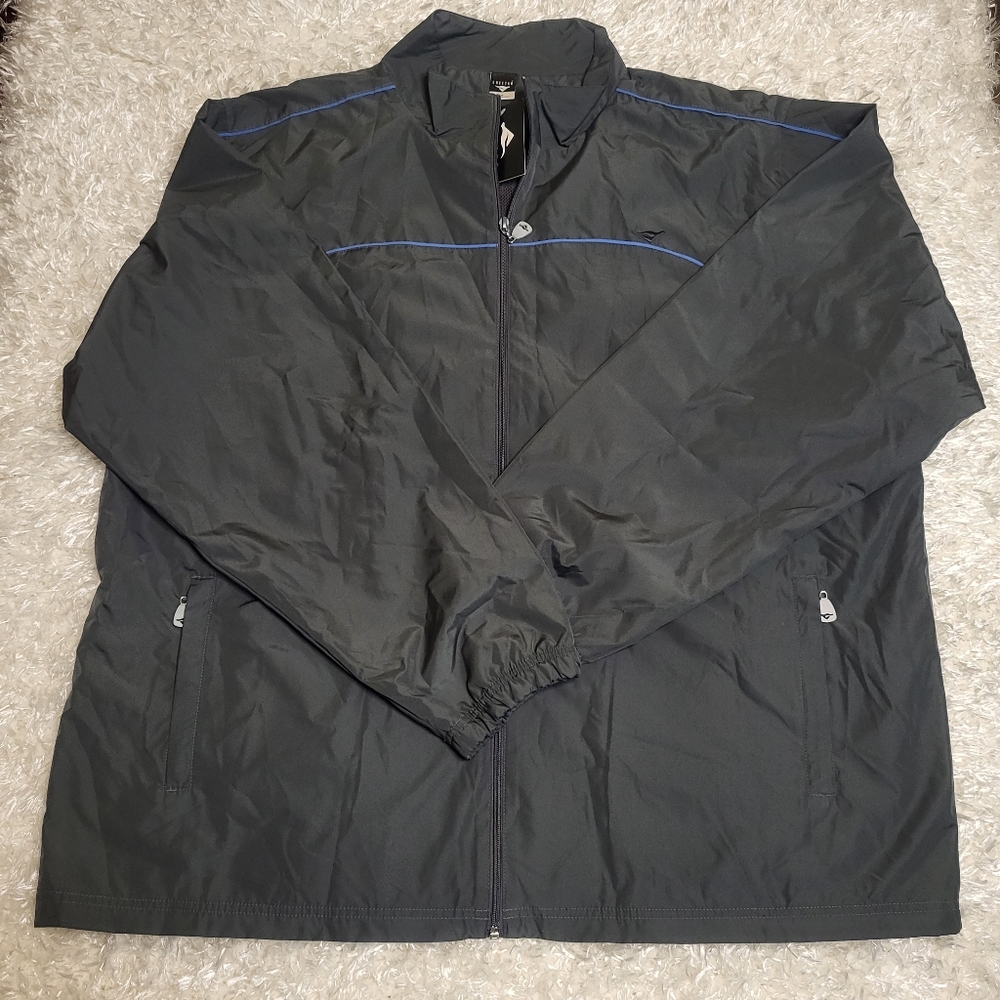 CHEETAH Brand Zip Jacket, XXL, Gray